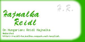 hajnalka reidl business card